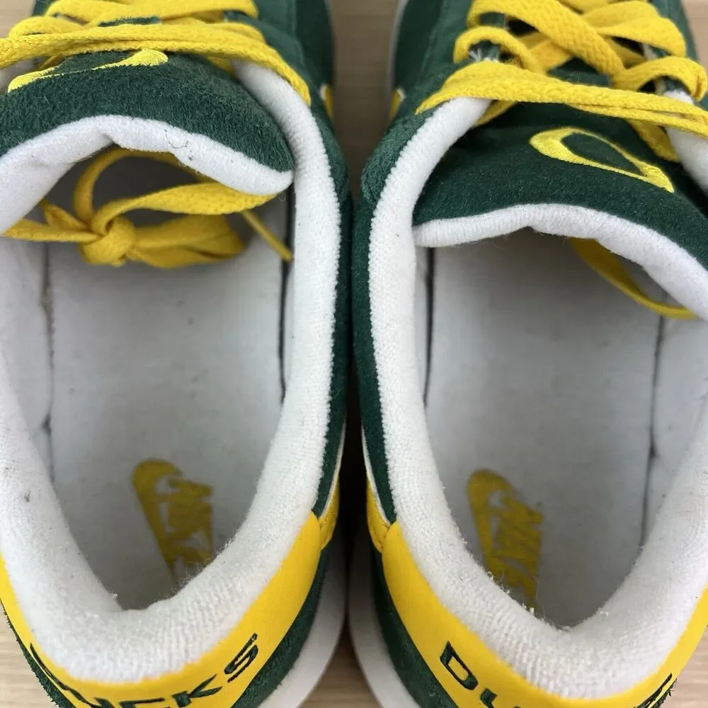 Y2K Nike Bruin Max Oregon Ducks Nike ID Suede Green Gold Men’s Size 12 - Picture 8 of 10